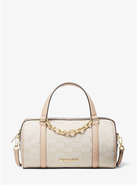 michael kors leather barrel bag|Michael Kors tote bag sale.